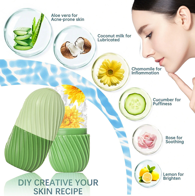 Face Ice Roller Puffiness - 【قالب سيليكون لعمل رولر للوجه مناسب